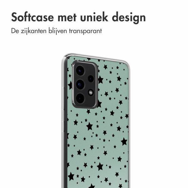 imoshion Design hoesje Samsung Galaxy A52(s) (5G/4G) - Stars Mint