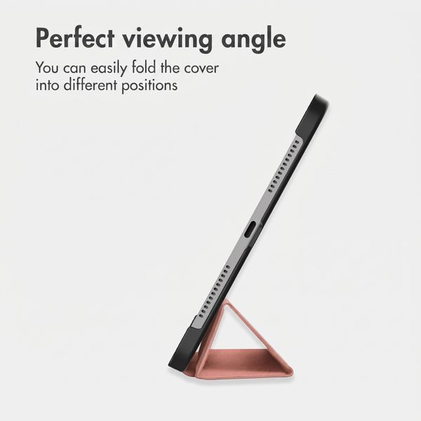 imoshion Trifold Book Case Apple iPad Pro 11 (2025) M5 / (2024) M4 - Rose Gold