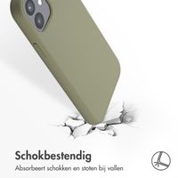 Accezz Liquid Silicone Backcover met MagSafe Apple iPhone 12 (Pro) - Cooper Green