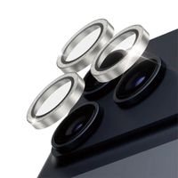 PanzerGlass Camera Protector Hoops Optic Rings voor de Apple iPhone 17 Pro / 17 Pro Max - Glitter Zilver