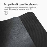 imoshion Muismat - Kunstleder muismat - 21 x 26 cm - Zwart