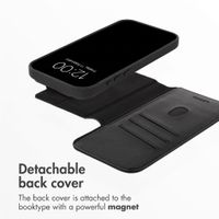 Accezz 2-in-1 Leather Bookcase with MagSafe Apple iPhone 18 Pro Max / 17 Pro Max - Onyx Black