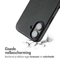 Accezz MagSafe Leather Backcover iPhone 16 - Onyx Black