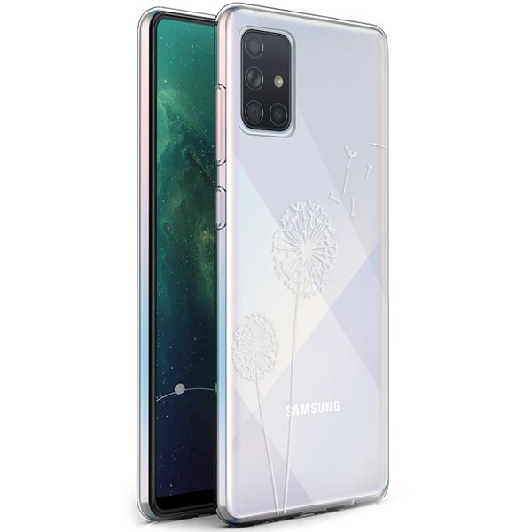 imoshion Design hoesje Samsung Galaxy A71 - Paardenbloem - Wit