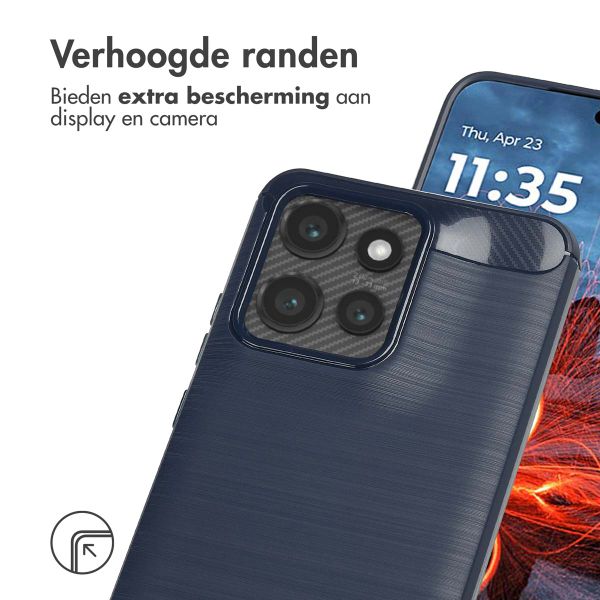 imoshion Brushed Backcover Motorola Thinkphone 25 / Motorola Edge 50 Neo / Edge 60 Neo - Donkerblauw