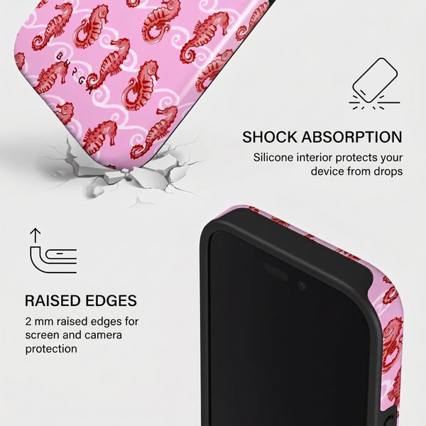 Burga Tough Back Cover with MagSafe Apple iPhone 16 - Coral Reef