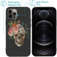 imoshion Design hoesje iPhone 12 (Pro) - Doodshoofd - Multicolor