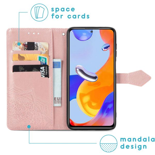 imoshion Mandala Bookcase Xiaomi Redmi Note 11 Pro - Rosé Goud