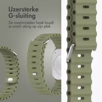 Accezz Ocean bandje Apple Watch Series 1 - 11 / SE / Ultra (44/45/46/49 mm) - Khaki