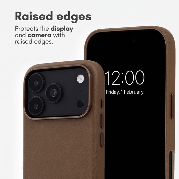 Accezz Leather Case with MagSafe Apple iPhone 18 Pro Max / 17 Pro Max - Coffee Brown