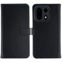 Selencia Echt Leren Bookcase OnePlus 15 - Zwart