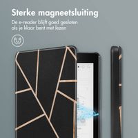 imoshion Design Slim Hard Case Bookcase Kobo Aura One - Black Graphic