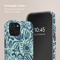 Selencia Vivid Backcover met MagSafe Apple iPhone 15 - Tropical Vibes Light Blue