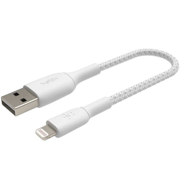 Belkin Boost↑Charge™ Braided Lightning naar USB kabel - 0,15 meter - Wit