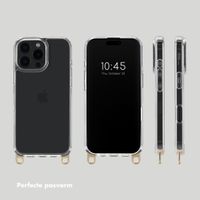 Selencia Backcover met afneembare haakjes iPhone 16 Pro Max - Transparant