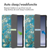 imoshion Design Trifold Bookcase Samsung Galaxy Tab A11 Plus / A9 Plus - Green Plant