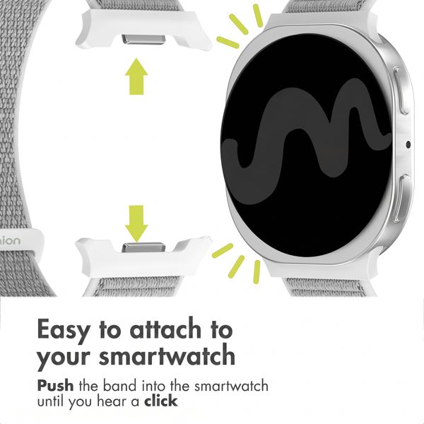 imoshion Nylon Strap Samsung Galaxy Watch 9 (40/44mm) / Watch 8 (40/44mm) / Classic (46mm) - Seashell