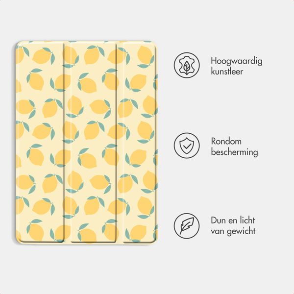 imoshion Design Trifold Bookcase Apple iPad 6 (2018) 9.7 inch / iPad 5 (2017) 9.7 inch / Air 2 (2014)/Air 1 (2013) - Citrus Dream