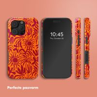 Selencia Vivid Tough Backcover met MagSafe Apple iPhone 16 Pro Max - Tropical Vibes Apricot