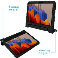 imoshion Kidsproof Backcover met handvat Samsung Galaxy Tab S8 Plus / S7 Plus / S7 FE 5G - Zwart