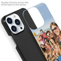 Ontwerp je eigen Apple iPhone 13 Pro hardcase hoesje - Zwart