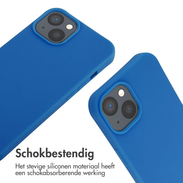 imoshion Siliconen hoesje met koord iPhone 14 - Blauw