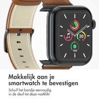 imoshion Classic lederen bandje Apple Watch Series 1 t/m 9 / SE (38/40/41 mm) | Series 10 / 11 (42 mm) - Bruin