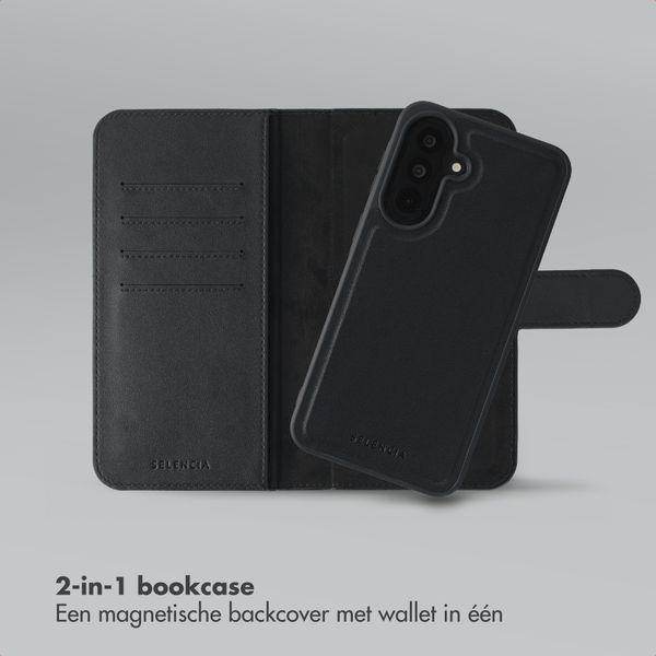 Selencia Olyn Uitneembare Bookcase met MagSafe Samsung Galaxy A37 (5G) - Zwart