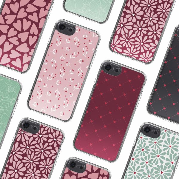 imoshion Design hoesje Apple iPhone SE (2022 / 2020) / 8 / 7 - Berries Blush