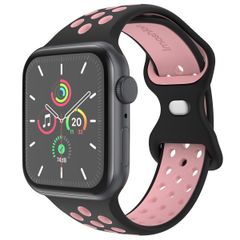 imoshion Sport⁺ bandje Apple Watch Series 1 t/m 9 / SE (38/40/41 mm) | Series 10 / 11 (42 mm) - Maat S/M - Black Pink