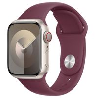 Apple Sport Band Apple Watch Series 1 t/m 9 / SE (38/40/41 mm) | Series 10 (42 mm) - Maat M/L - Mulberry