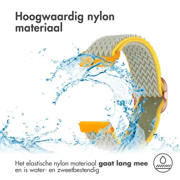 imoshion Elastisch nylonbandje  - Universeel 22 mm aansluiting - Green & Yellow