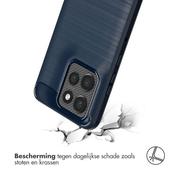 imoshion Brushed Backcover Motorola Thinkphone 25 / Motorola Edge 50 Neo / Edge 60 Neo - Donkerblauw
