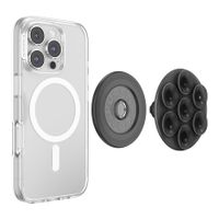 PopSockets Suck-Up Grip & Mount - MagSafe Zuignap - Translucent Black
