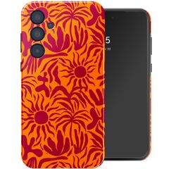 Selencia Vivid Tough Backcover Samsung Galaxy A35 - Tropical Vibes Apricot