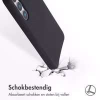 Accezz Liquid Silicone Backcover Samsung Galaxy S25 Plus - Zwart