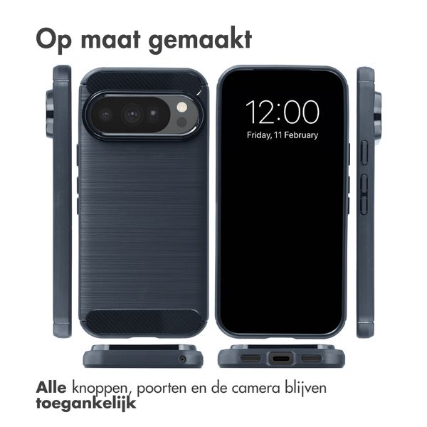 imoshion Brushed Backcover Google Pixel 11 Pro - Donkerblauw