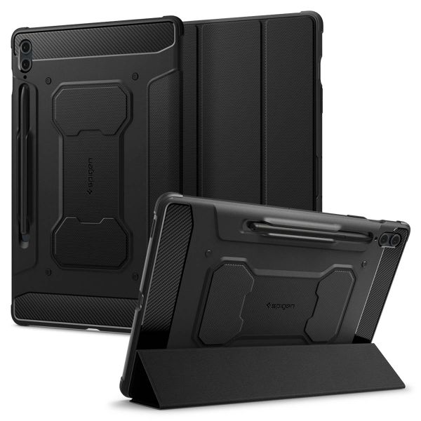 Spigen Rugged Armor Pro Bookcase Samsung Galaxy Tab S9 FE Plus - Black