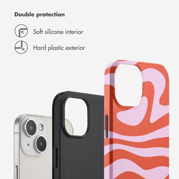 Selencia Vivid Back Cover Apple iPhone 14 - Dream Swirl Pink