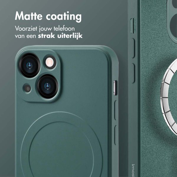 imoshion Color Backcover met MagSafe Apple iPhone 13 Mini - Donkergroen