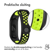 imoshion Siliconen sport bandje Xiaomi Mi Band 5 / 6 - Zwart / Lime