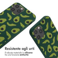 imoshion Siliconen design hoesje met koord Apple iPhone 12 (Pro) - Avocado Green