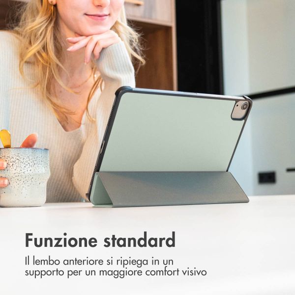 imoshion Trifold Bookcase Apple iPad 11 (2025) 11 inch A16 / iPad 10 (2022) 10.9 inch - Lichtgroen