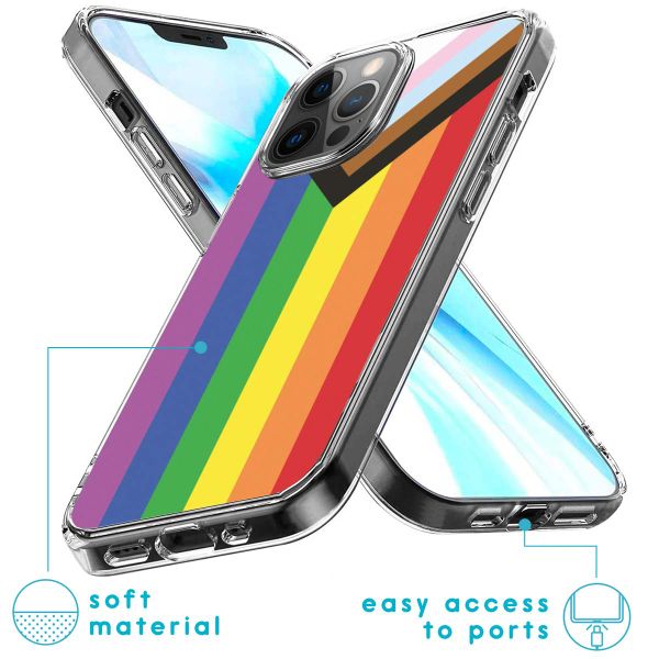 imoshion Design hoesje iPhone 12 (Pro) - Rainbow flag