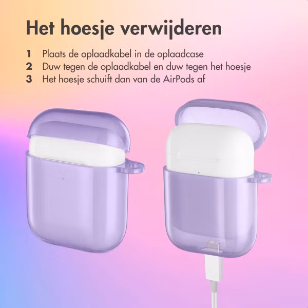 imoshion Neon Case Apple AirPods 1 / 2 - Paars