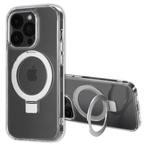 Accezz Ring Stand Backcover met MagSafe Apple iPhone 14 Pro - Transparant