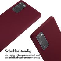 imoshion Siliconen hoesje met koord Samsung Galaxy S20 FE - Donkerrood