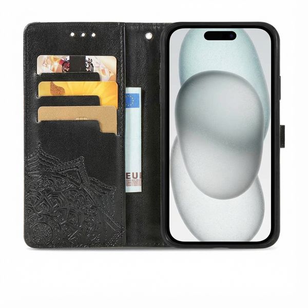imoshion Mandala Bookcase Apple iPhone 16e - Zwart