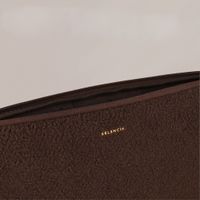 Selencia Teddy Laptophoes 15-16 inch - Laptopsleeve - Choco Brown