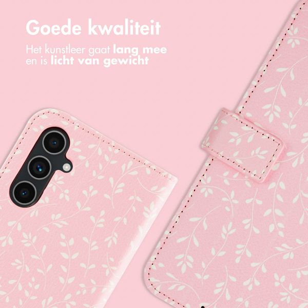 imoshion Design Bookcase Samsung Galaxy A54 (5G) - Pink Bazaar Flowers